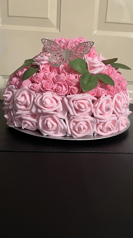 Pink Velvet Centerpiece
