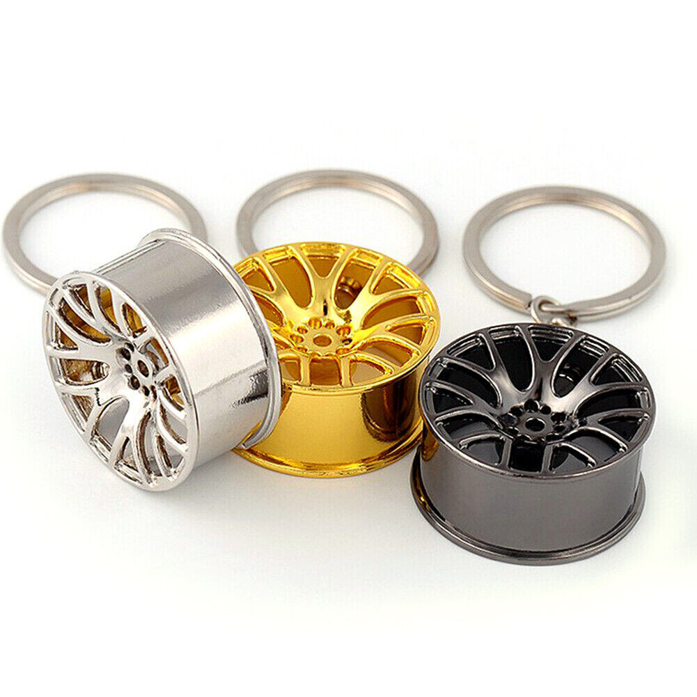 A Metal Keychain Car Rim