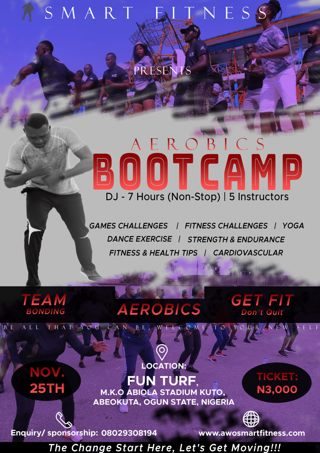 Aerobics Boot Camp Ticket