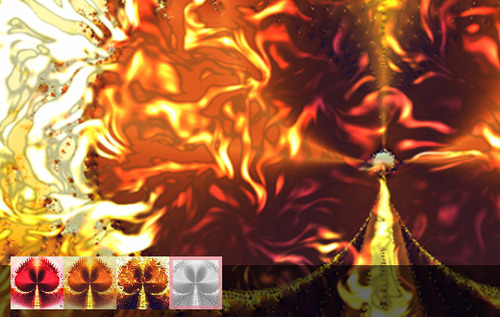 Downloadable Spades Fractal Art Screen Saver Set
