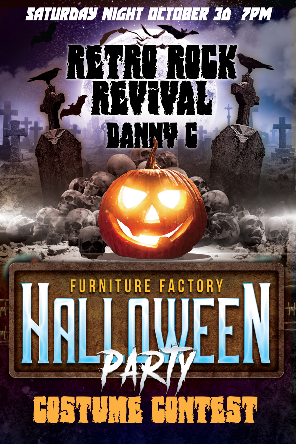 HALLOWEEN PARTY w/Retro Rock Revival and DJ Danny C - GA Ticket OCT 30th