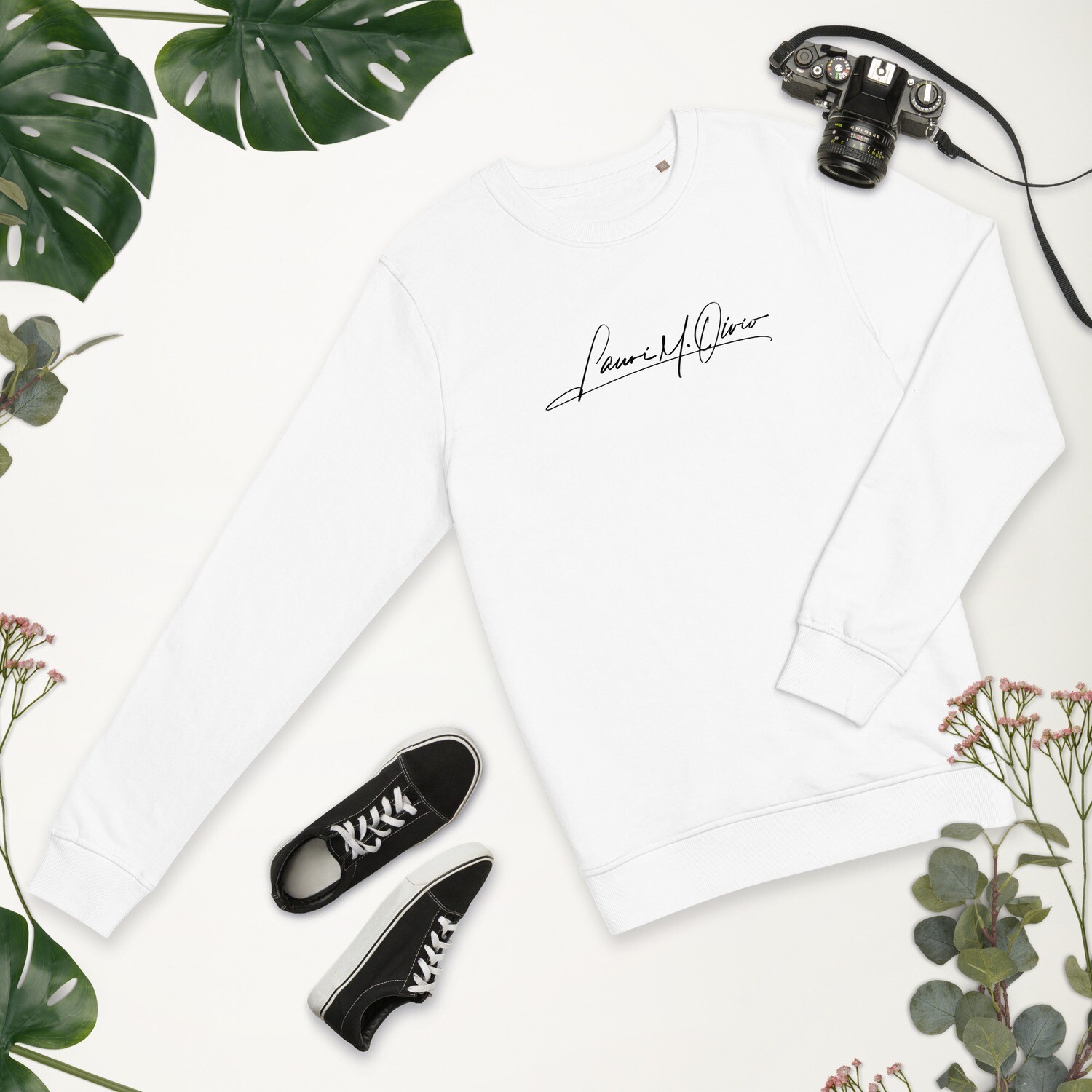 Signature of Lauri White Unisex Organic Sweatshirt