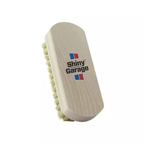 Shiny garage leather brush