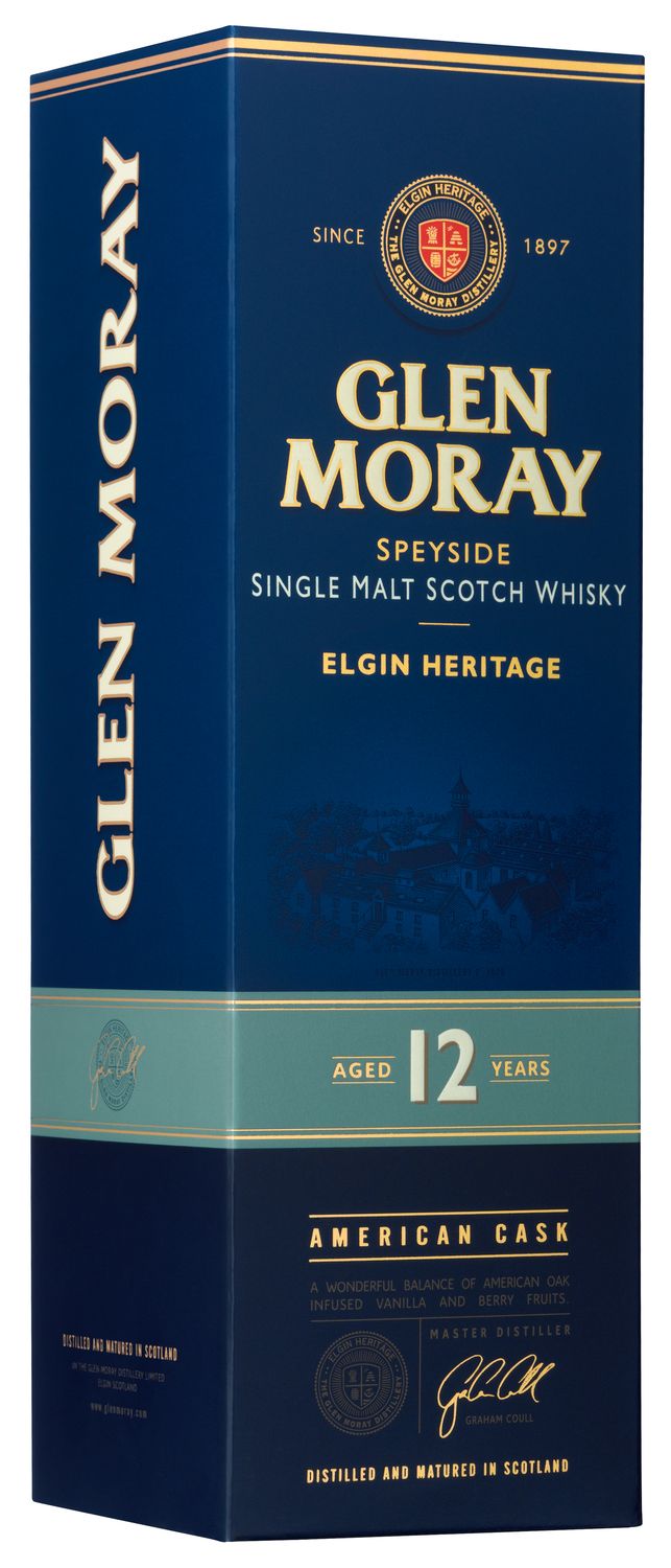 Glen Moray 12 Year Old Scotch Whisky 70cl - 40°