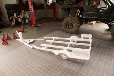 RC Boat Trailer 1/10 Scale - 3d Printed RAW