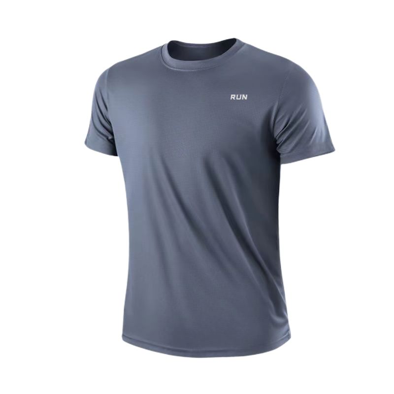 Men&#39;s Short Sleeve T-Shirt, Color: GRAY, Size: L