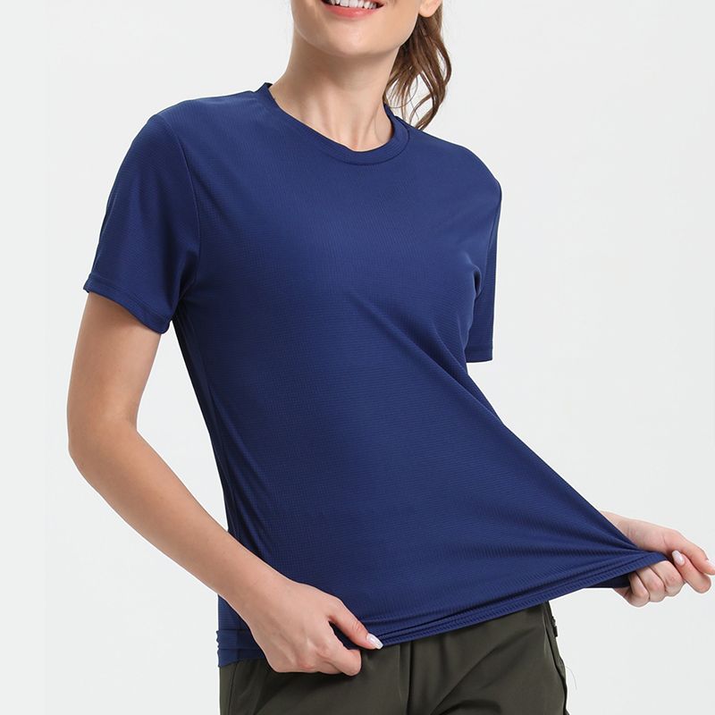 Women&#39;s Short Sleeved T-Shirt, Size: L, Color: Blue