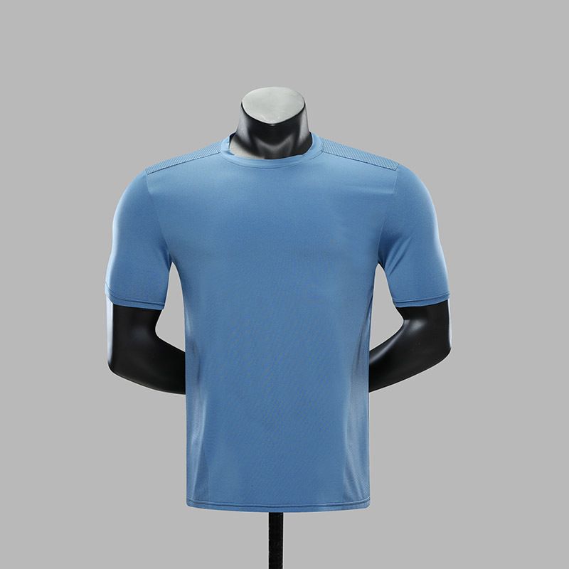 Loose T-shirt Round Neck, Size: L, Color: Blue