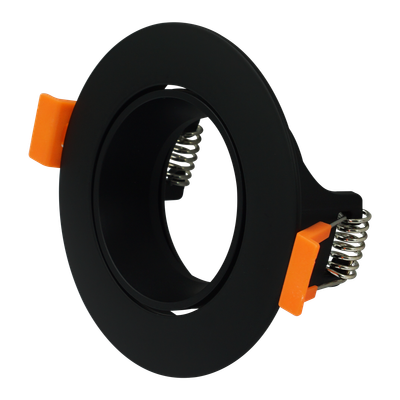 RKL Spotarmatuur kantelbaar zwart rond