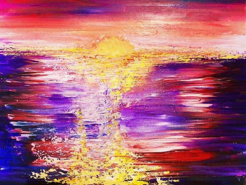 Fire Sunset-  Original