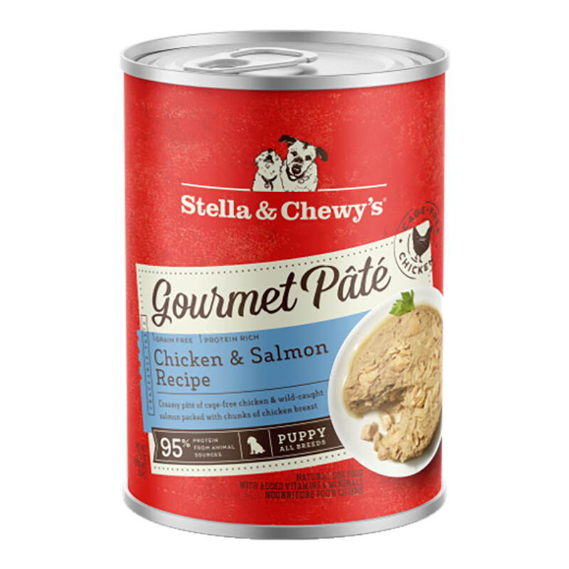 12.5OZ S&amp;C PATE CHK/SALM PUPPY