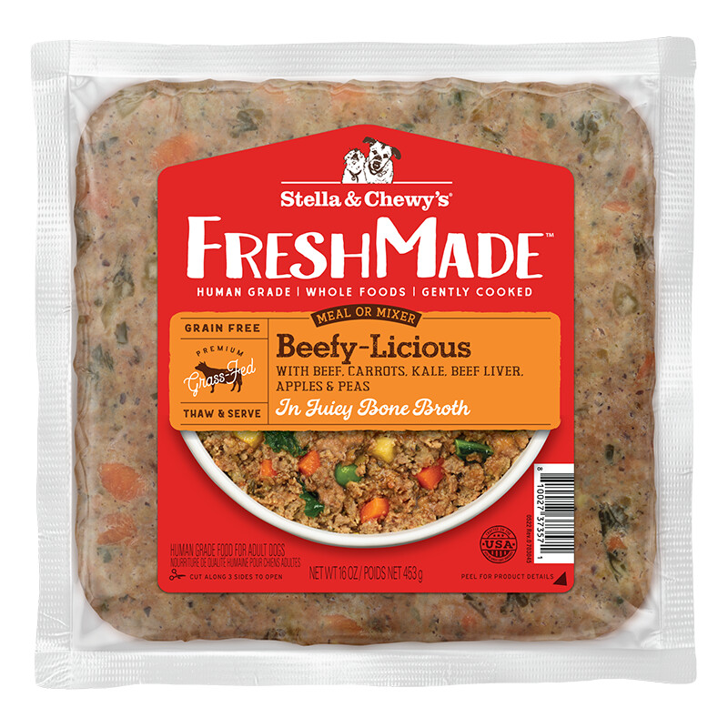 16OZ S&amp;C FRESHMADE BEEFY-LICIOUS CS/12