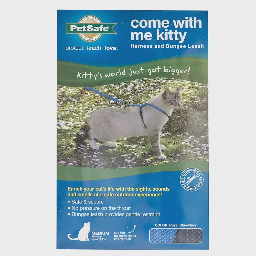 Petsafe Come with me Kitty Bkue Med Harness