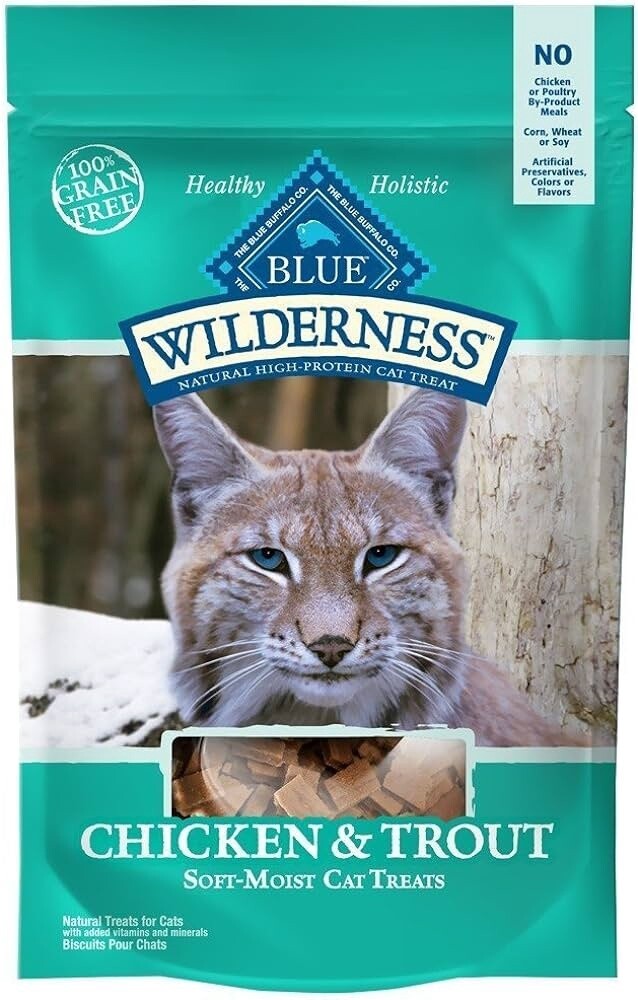 BLUE 2OZ CAT C&amp;T WILD TREATS