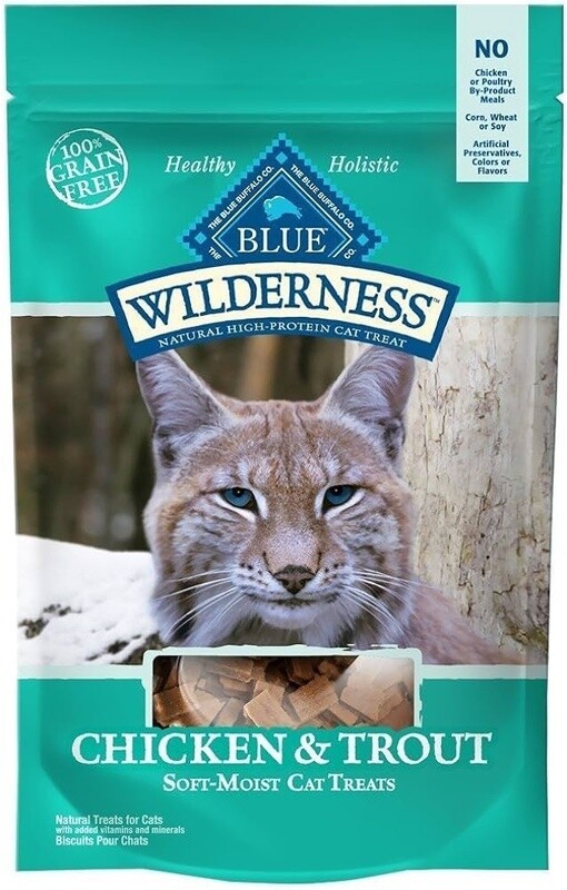BLUE 2OZ CAT C&amp;T WILD TREATS