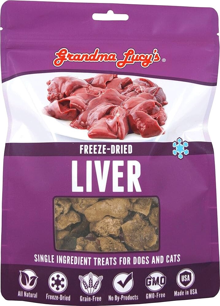 GRANDMA LUCY&#39;S FREEZE-DRIED LIVER TREATS 2.5OZ