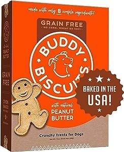 14OZ BUDDY BISCUIT GF PB