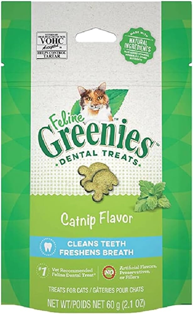 2.1OZ GREENIES CATNIP FLAVOR
