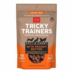 CLOUD STAR DOG TRICKY TRAINER GRAIN FREE CHEWY PEANUT BUTTER 5OZ