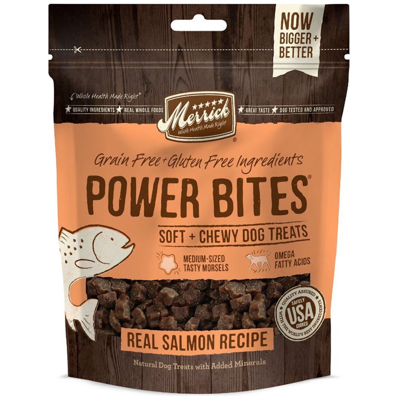 6OZ MERRICK POWER BITES SALMON