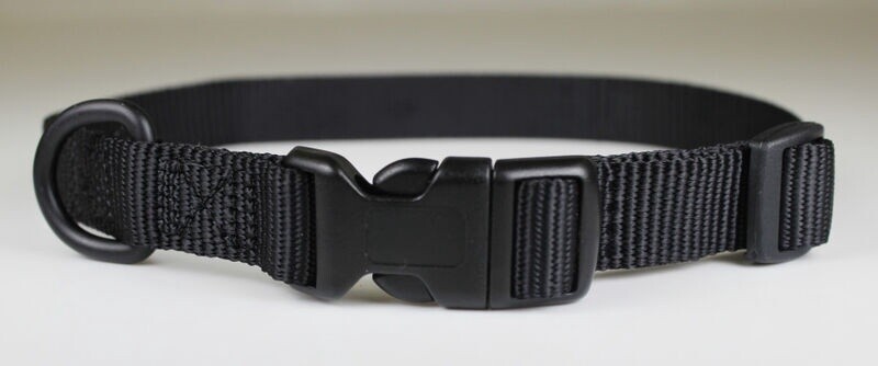 1&quot; 2PLY NYLON COLLAR BLACK 26&quot;
