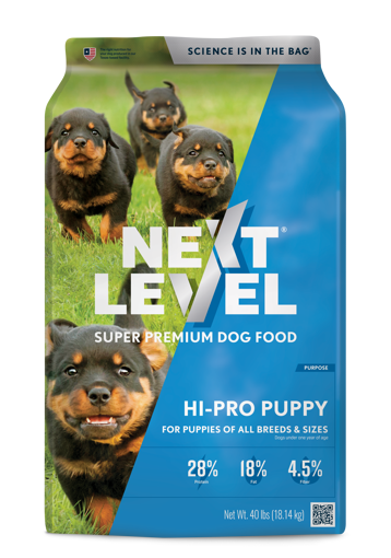 40# NEXT LEVEL HI-PRO PUPPY DRY FOOD