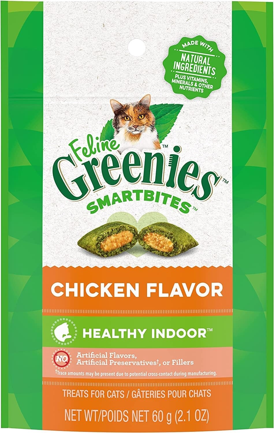 FELINE GREENIES 2.1OZ CHICKEN
