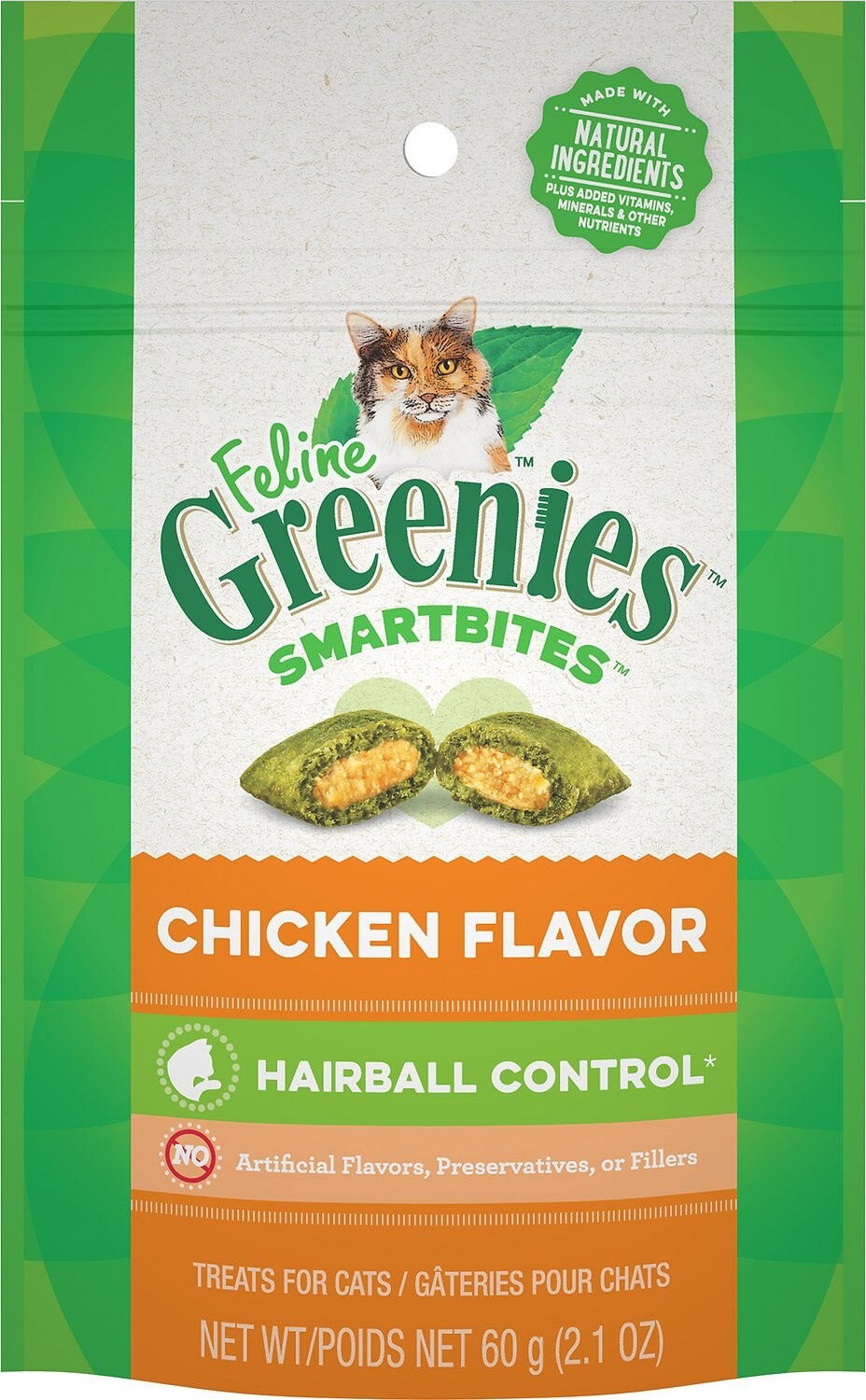 FELINE GREENIES HAIRBALL CONT