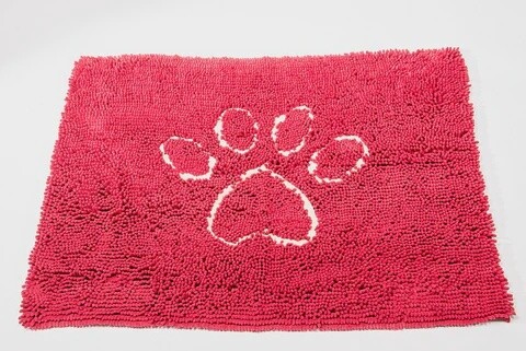 DIRTY DOG SM MAROON W/CREAM PAW 23X16 CS/24