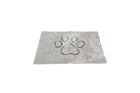 MED DIRTY DOG DOORMAT SILVER