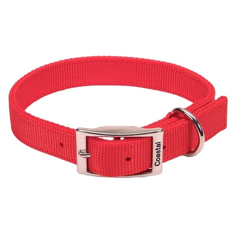 1" 2PLY NYLON COLLAR RED 26"