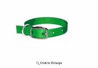 1&quot; 2PLY NYLON COLLAR GREEN 26&quot;