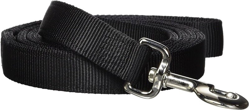 1" NYLON 6FT 2PLY BLACK LEAD