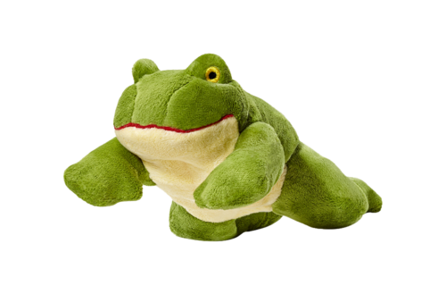 FLUFF &amp; TUFF OLIVE FROG 10&quot;