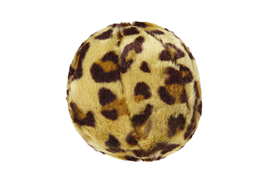 FLUFF &amp; TUFF SM LEOPARD BALL