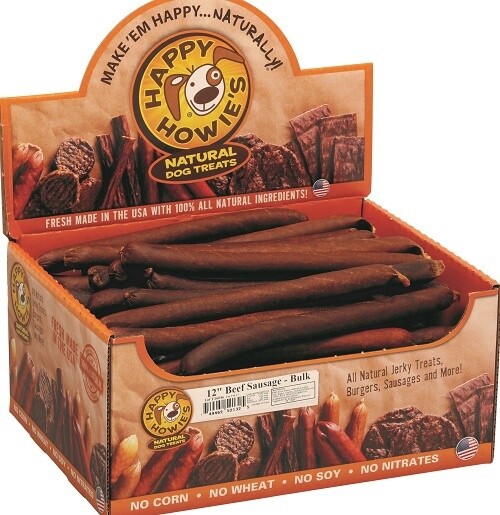 HH 12&quot; JUMBO BEEF SAUSAGES CS/18