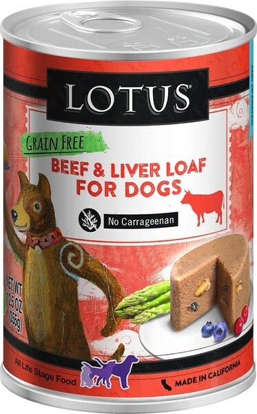 12.5OZ LOTUS GF BEEF LOAF DOG