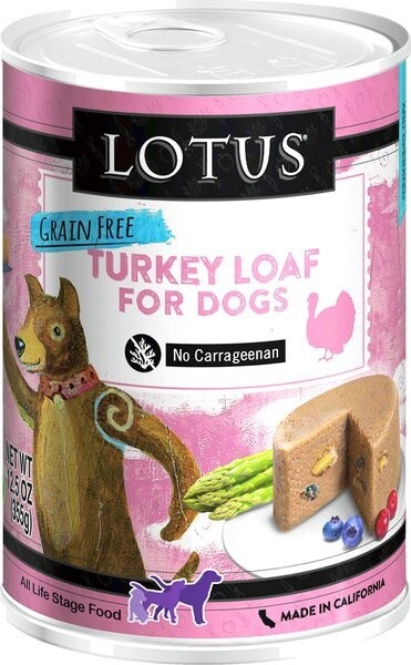 12.5OZ LOTUS GF TRKY LOAF DOG