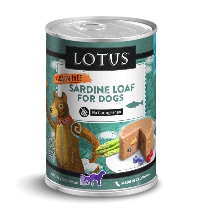 12.5OZ LOTUS GF SARDN LOAF DOG