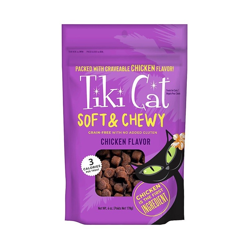 TIKI CAT SOFT &amp; CHEWY CHICKEN 6OZ
