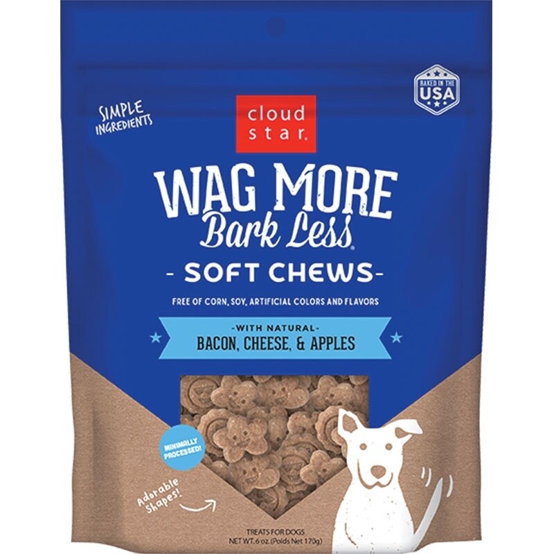 6OZ WAGMORE DOG SOFT &amp; CHEWY BACON &amp; CHEESE