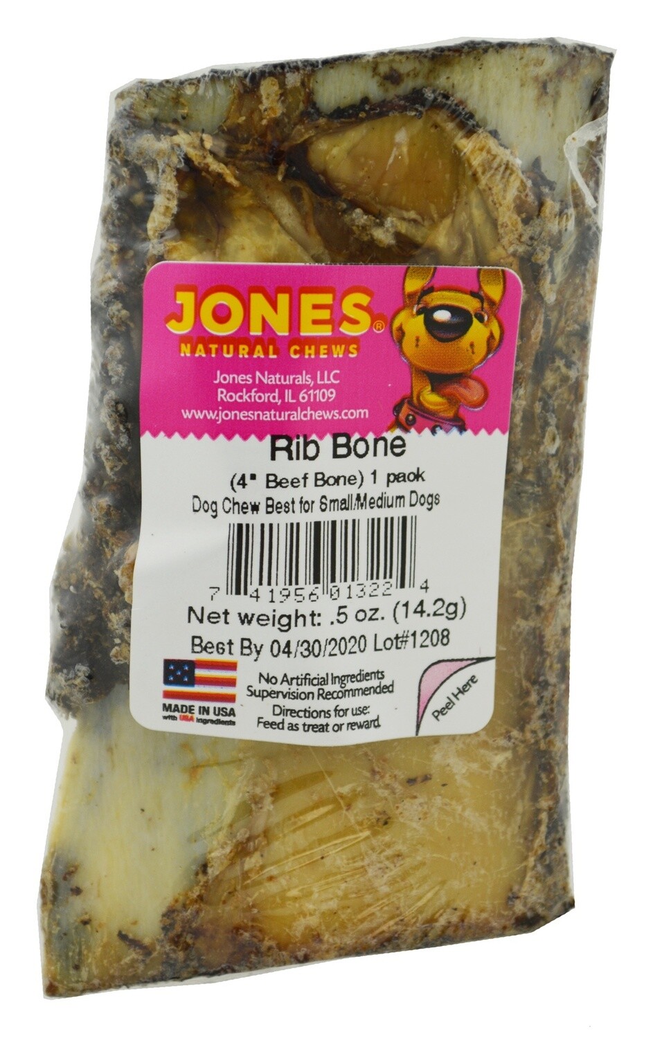 JONES 4&quot; RIB BONES WRAPPED (50/CS)