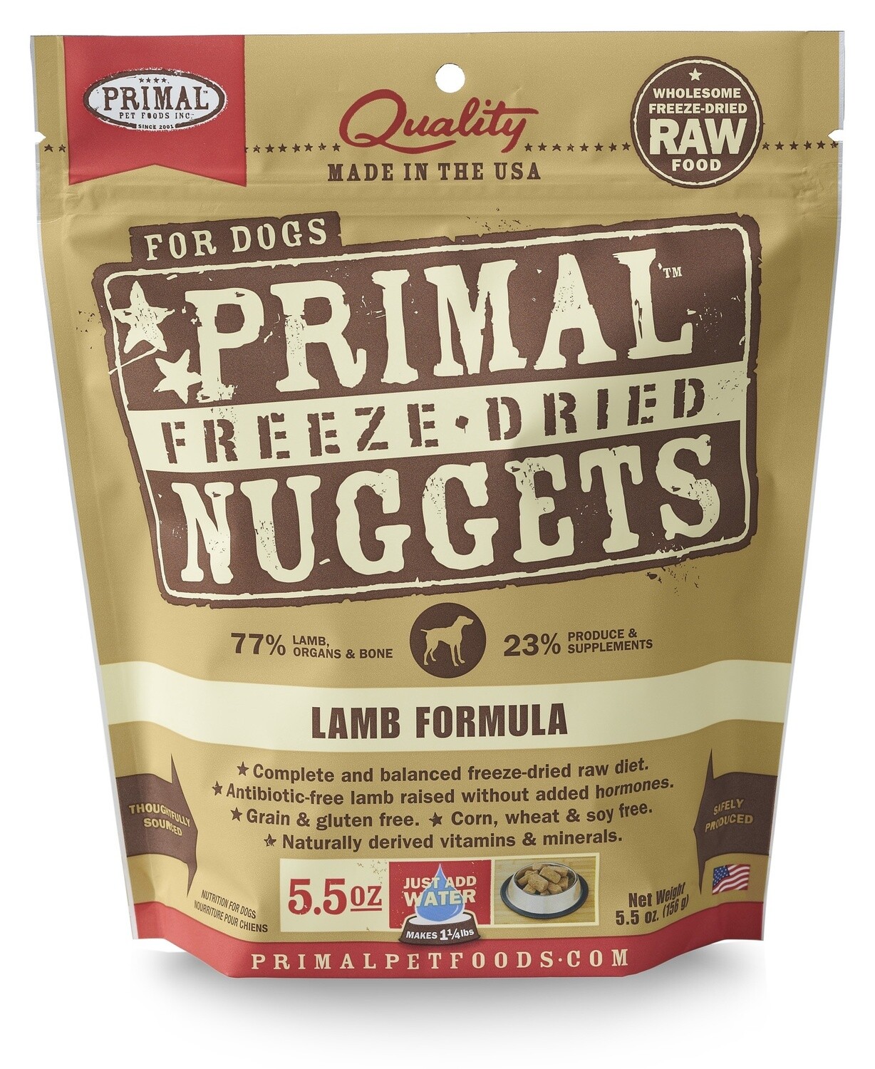 PRIMAL FREEZE-DRIED LAMB 5.5OZ