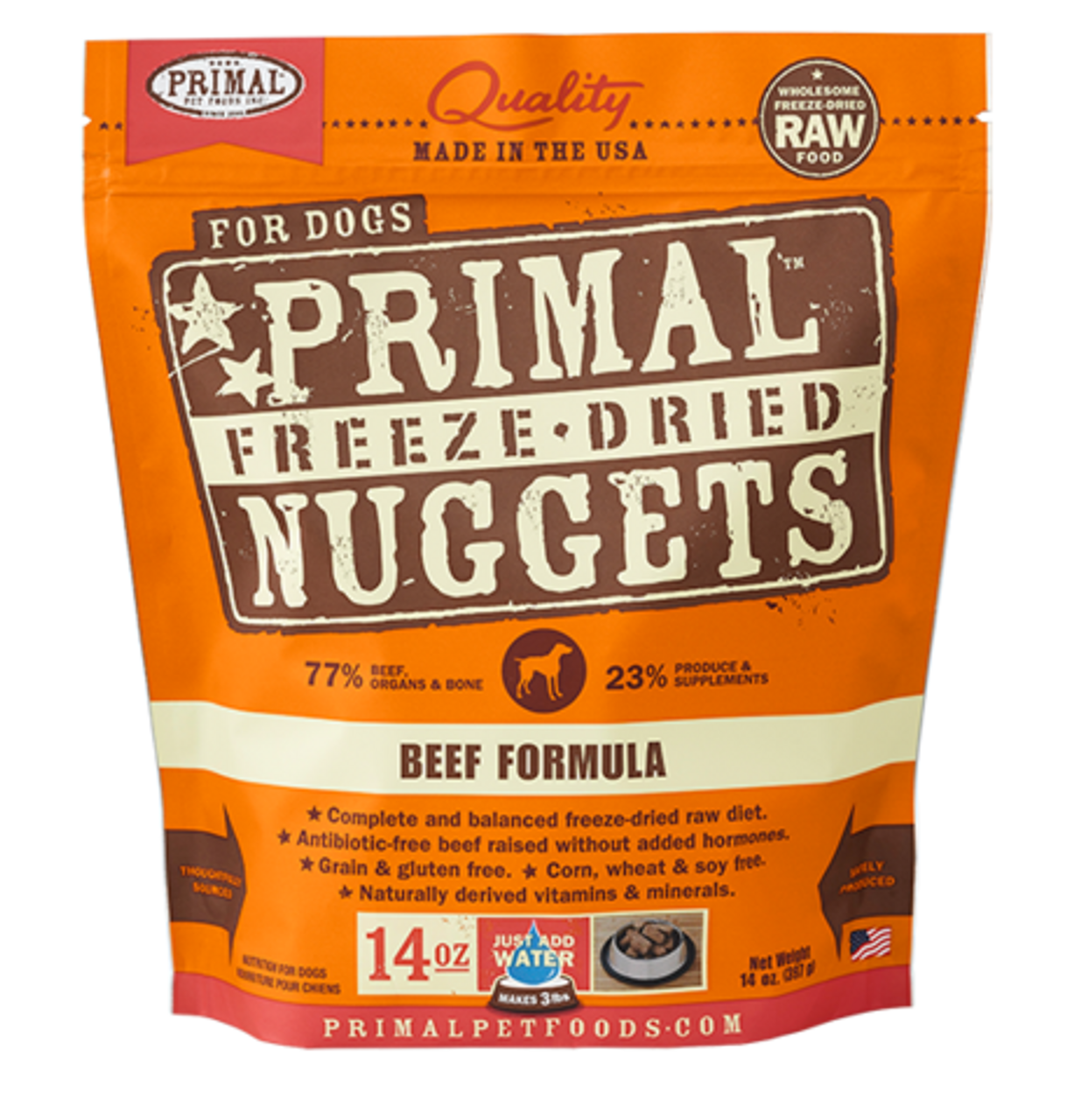 PRIMAL FREEZE DRIED 14OZ BEEF