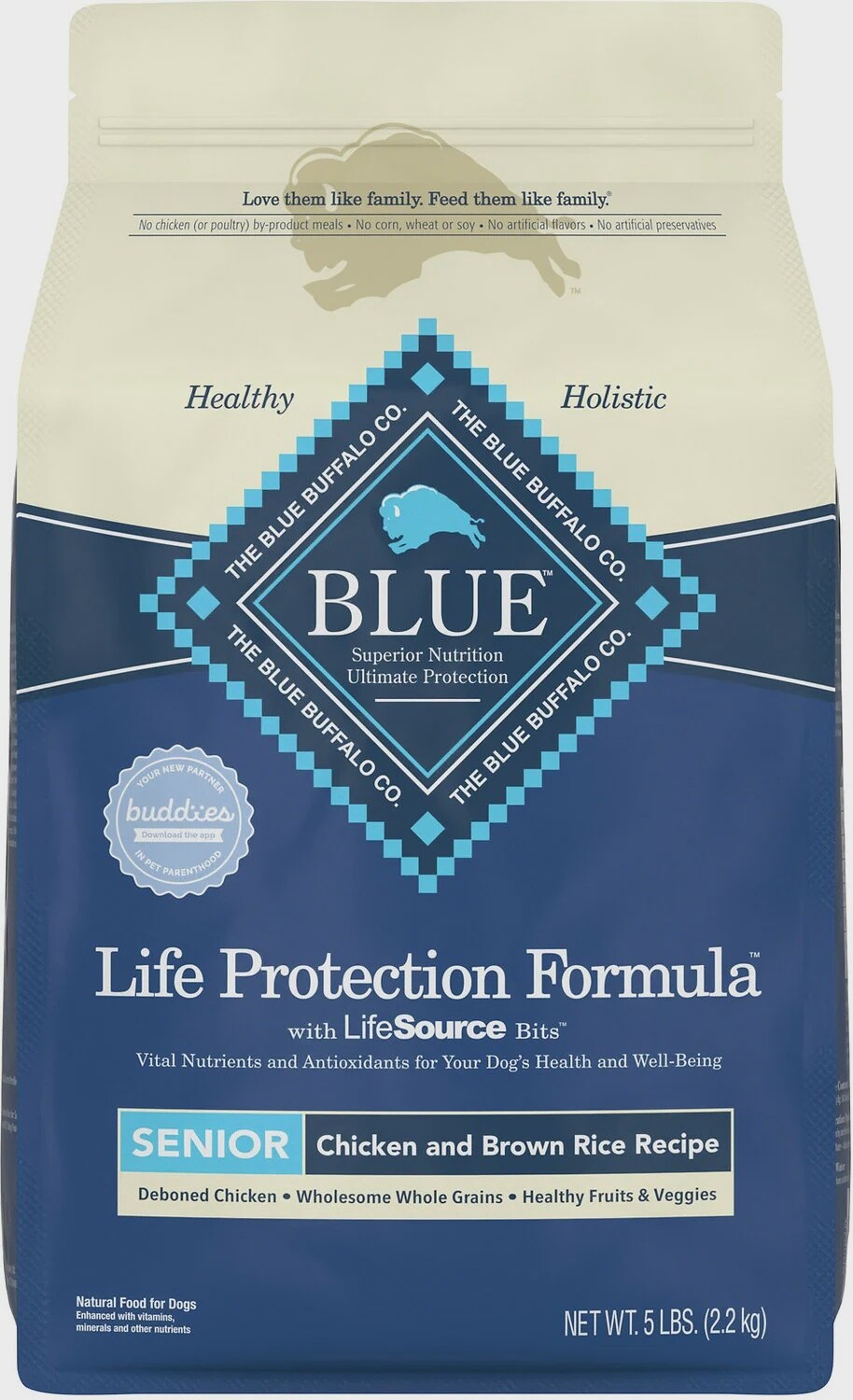 5# BLUE BUFFALO CHICKEN &amp; RICE SENIOR