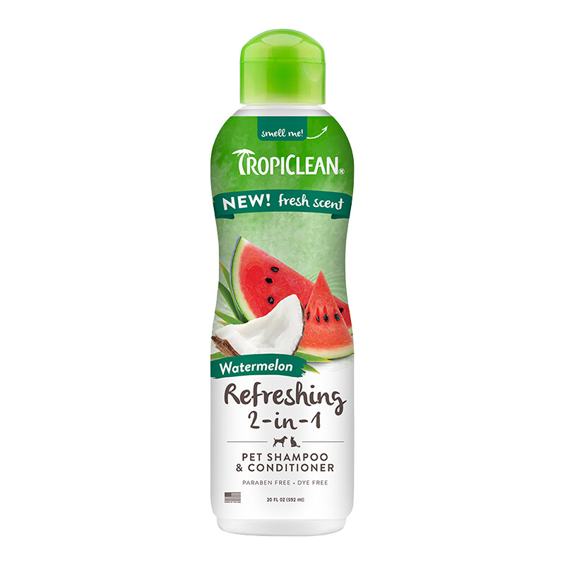 TROPICLEAN WATERMELON 2-IN-1 SHAMPOO CONDITIONER 20OZ