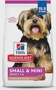 15.5# HILL&#39;S SM PAWS ADULT LAMB &amp; BROWN RICE