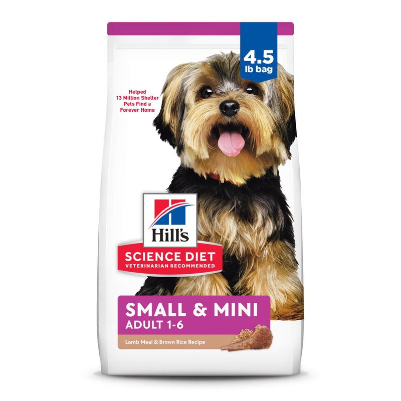 4.5# HILLS SM PAWS ADULT LAMB &amp; BROWN RICE