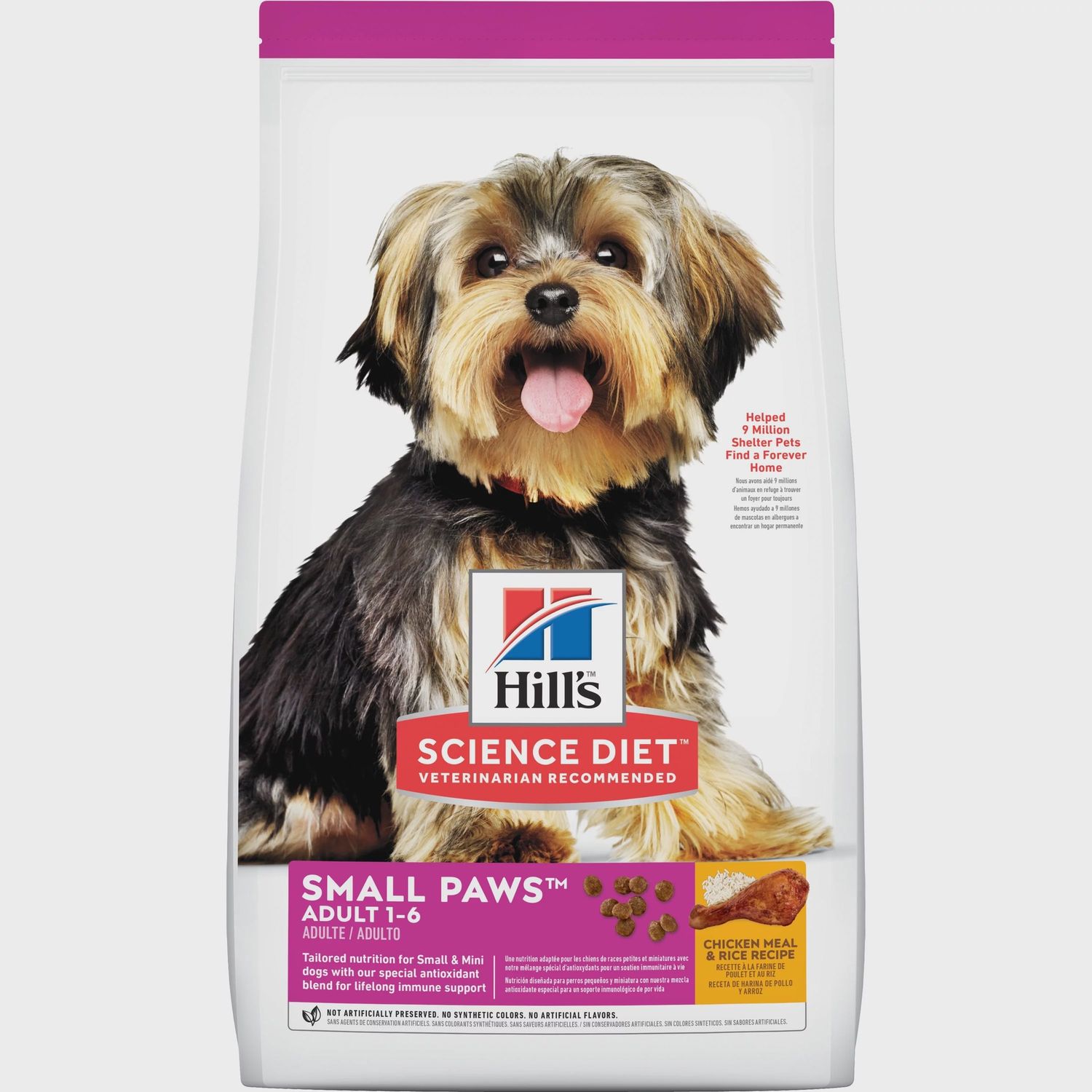 4.5# SCIENCE DIET SM PAW CHICKEN &amp; RICE