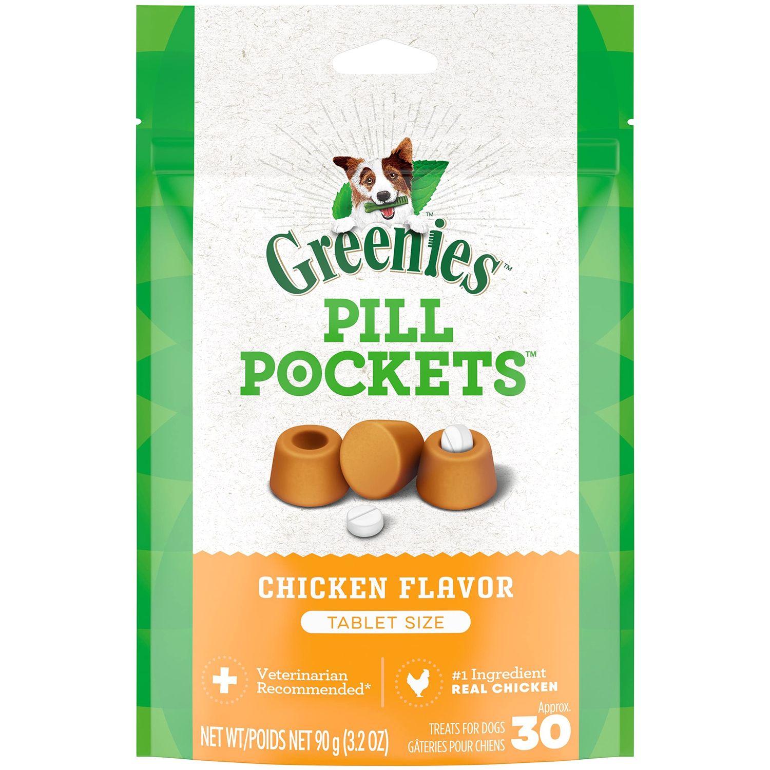 PILL POCKETS 3.2OZ CHICKEN DOG